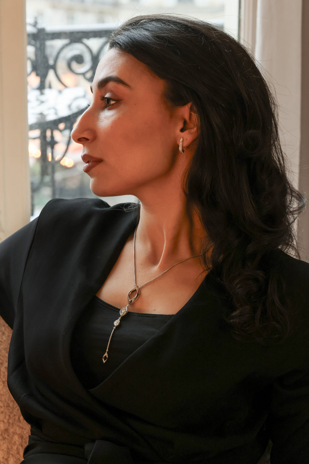 Lariat Ombré Necklace