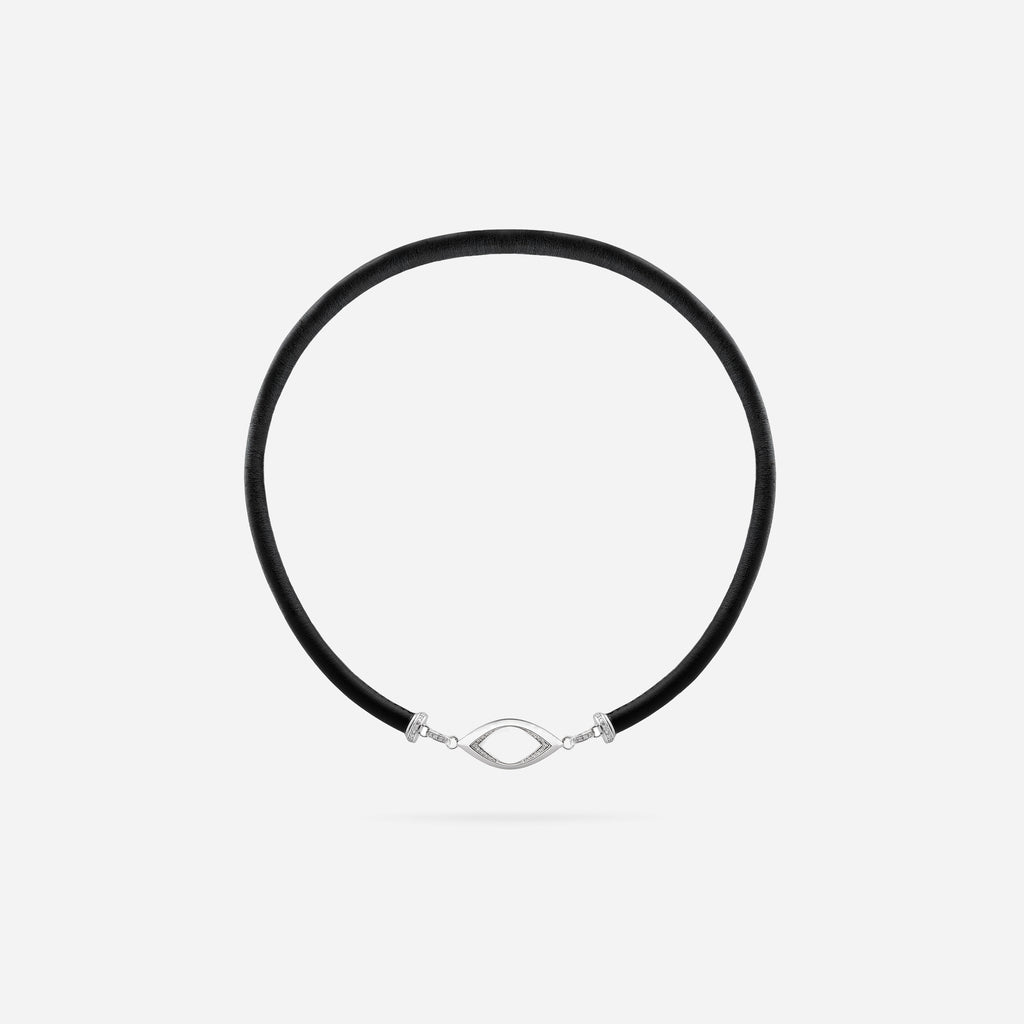 Hollow Ombré Leather Necklace