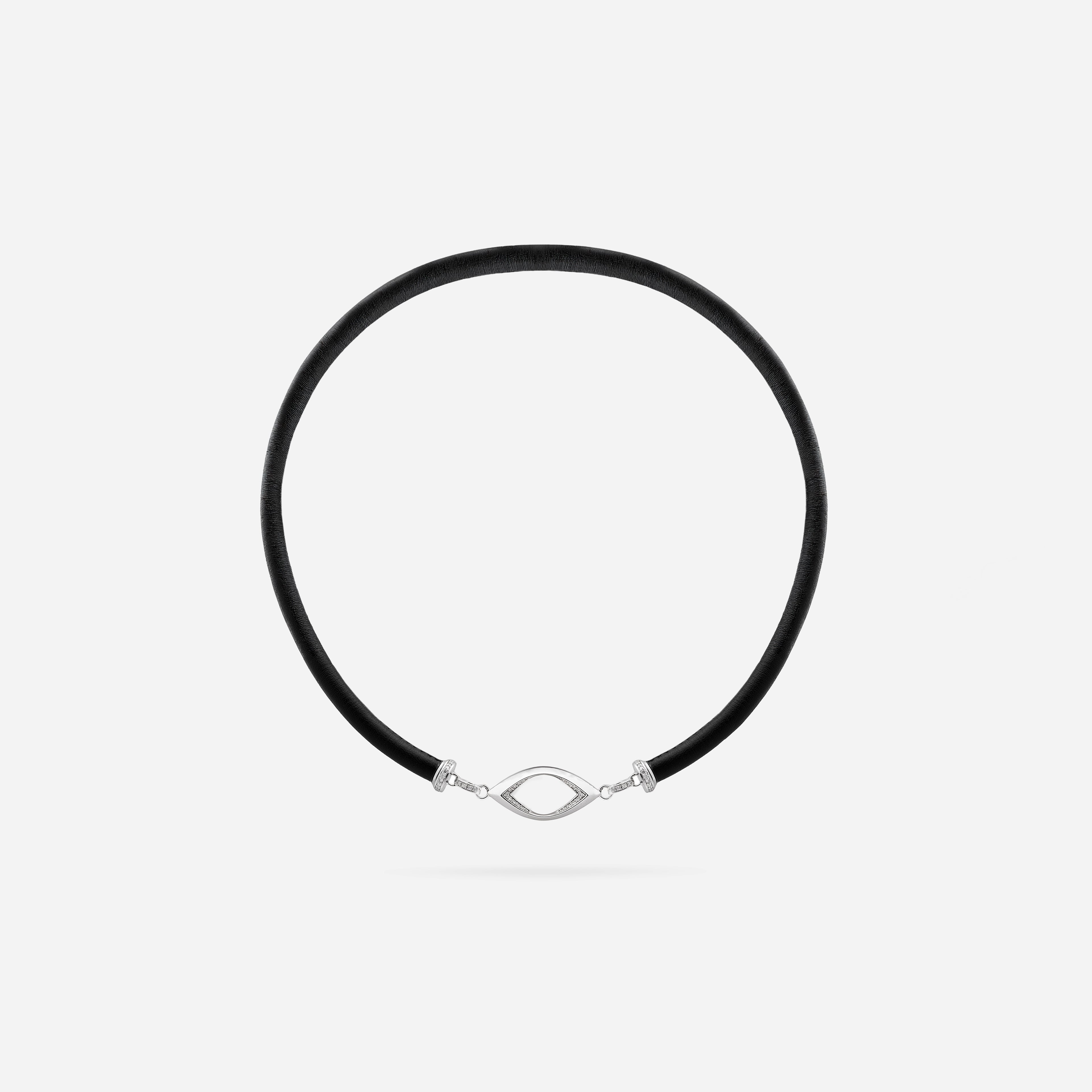Hollow Ombré Leather Necklace