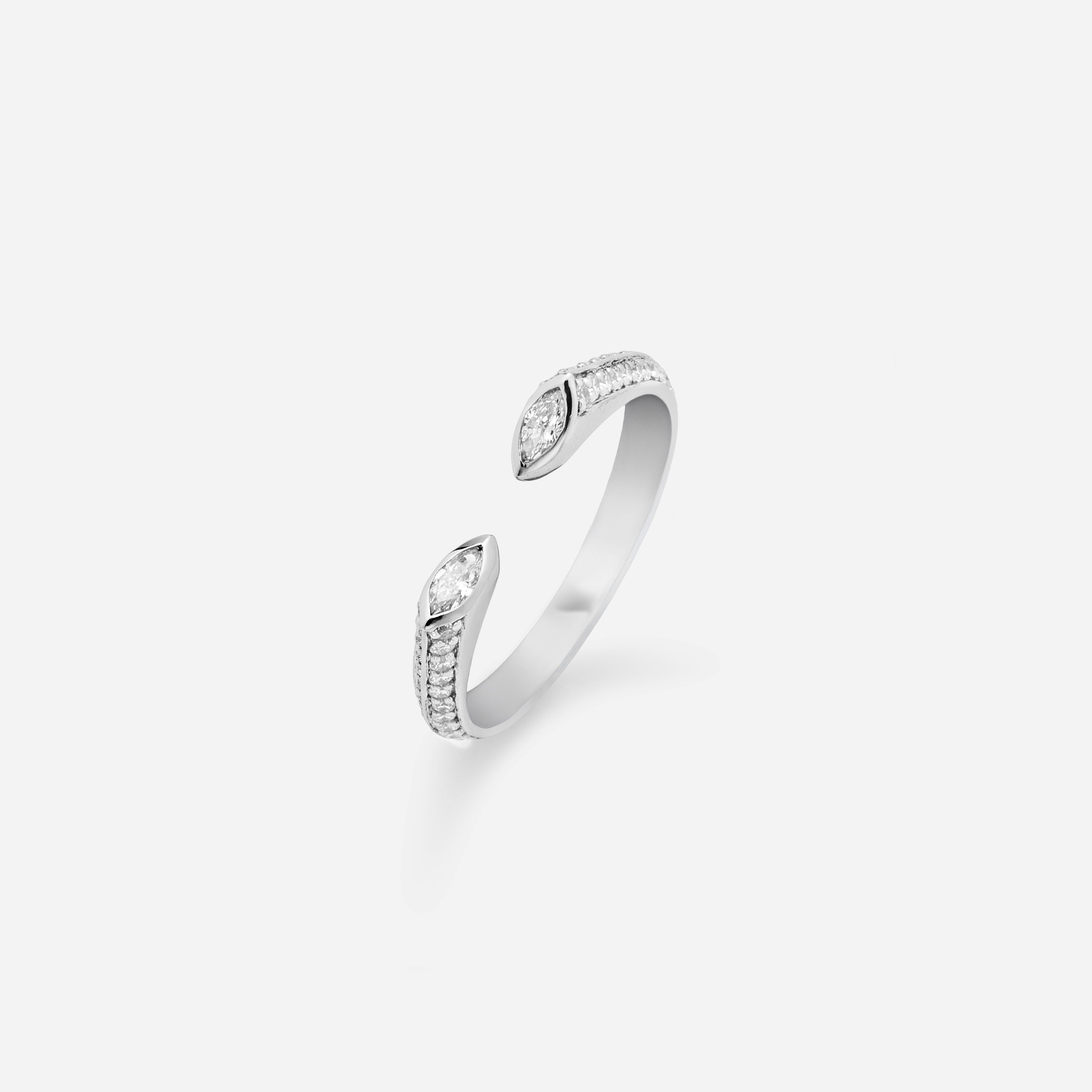 Petit Ombré Ring Pavé