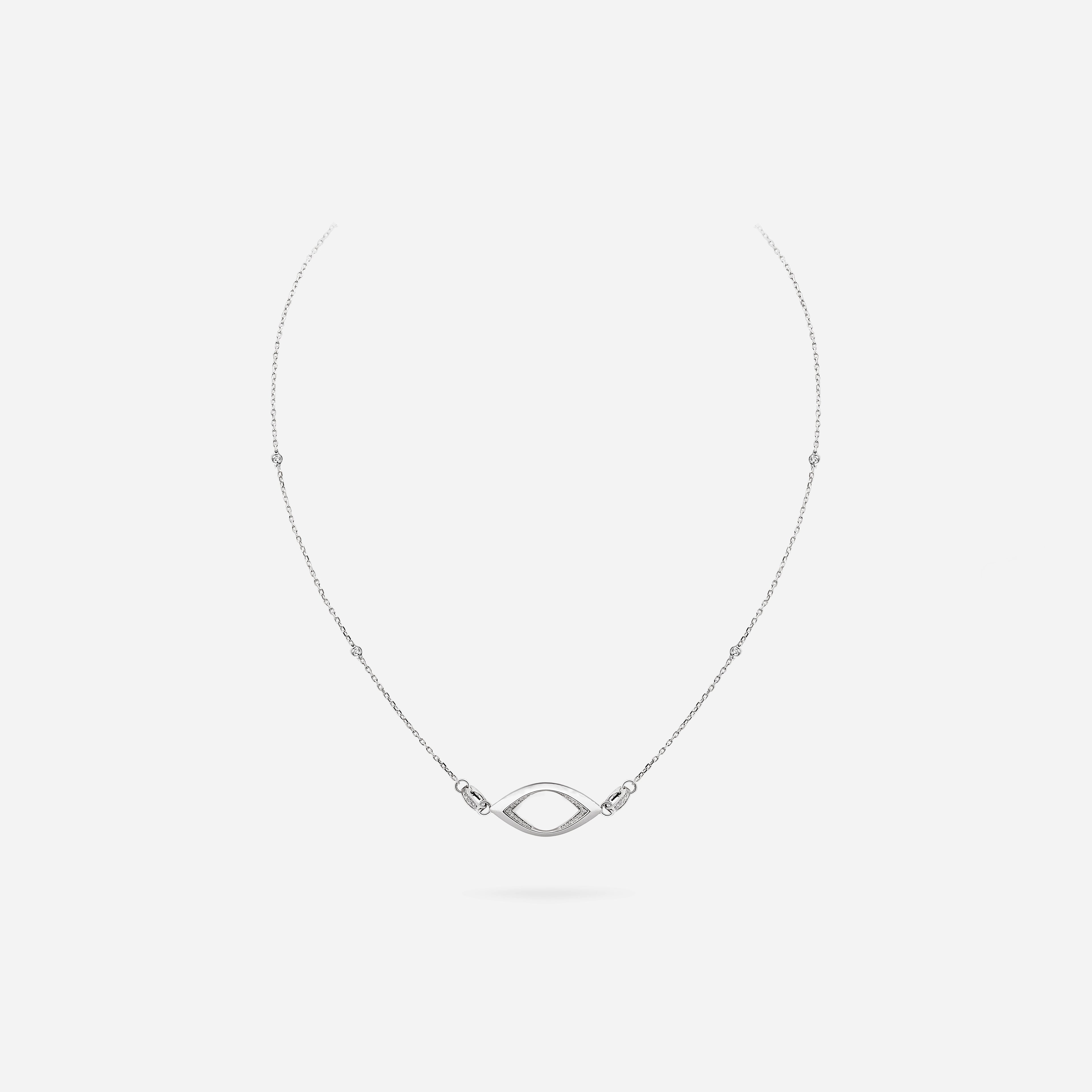 Hollow Ombré Chain Necklace
