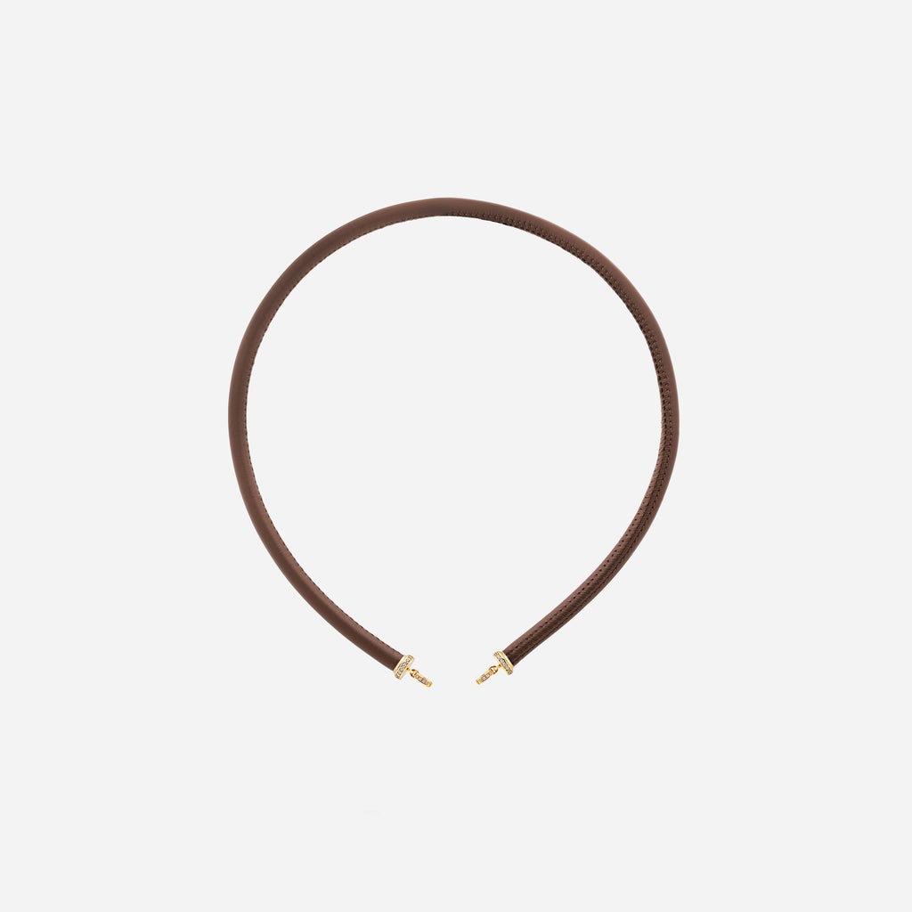 Leather cord with Diamonds
