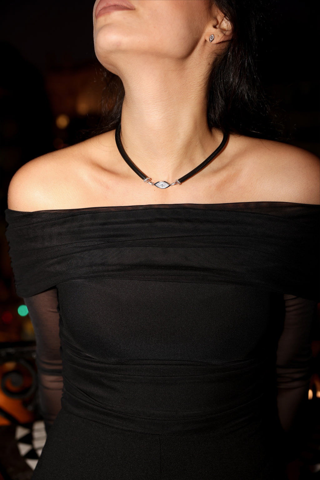 Ombré Classique Leather Necklace