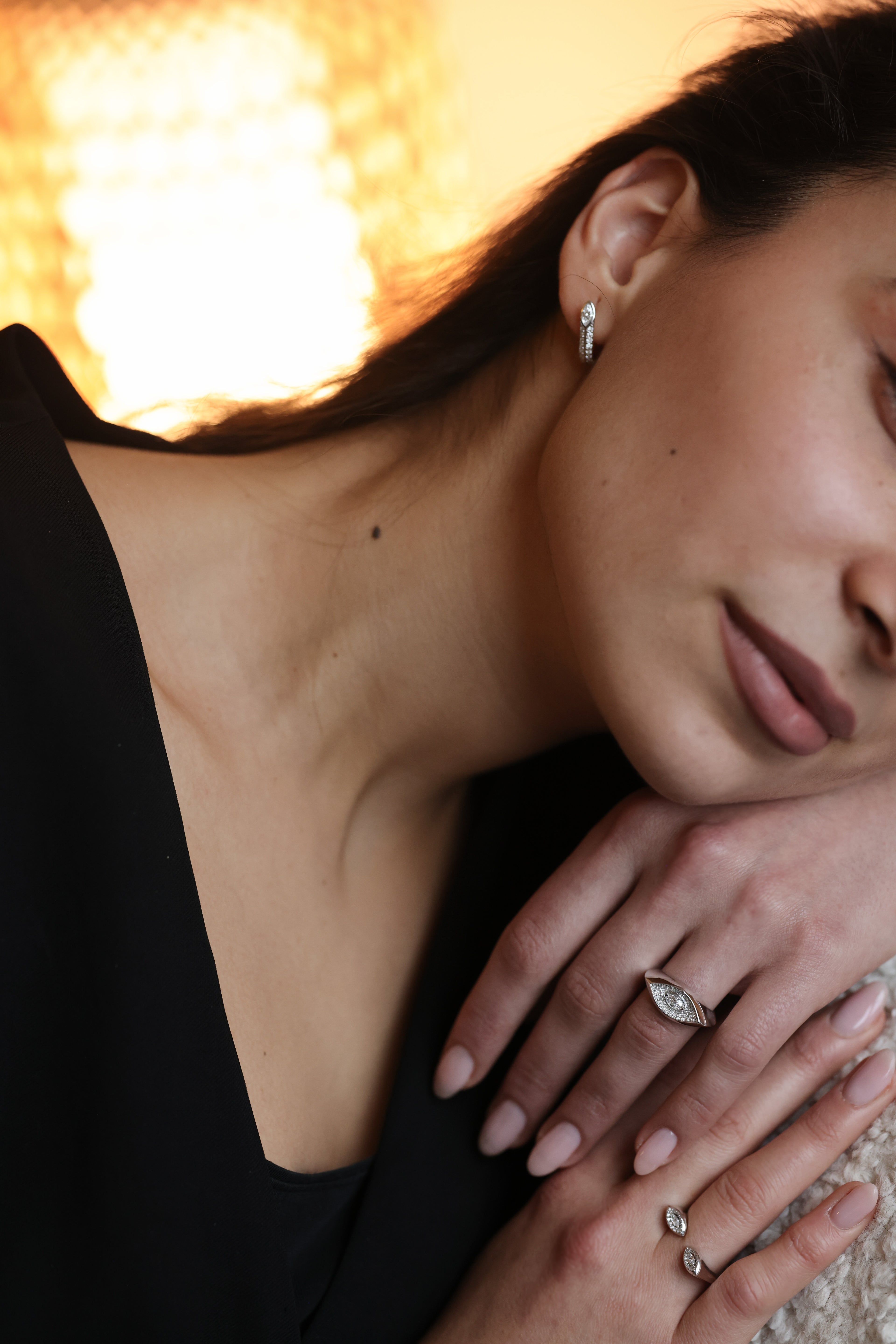 Ombré Earrings Pave